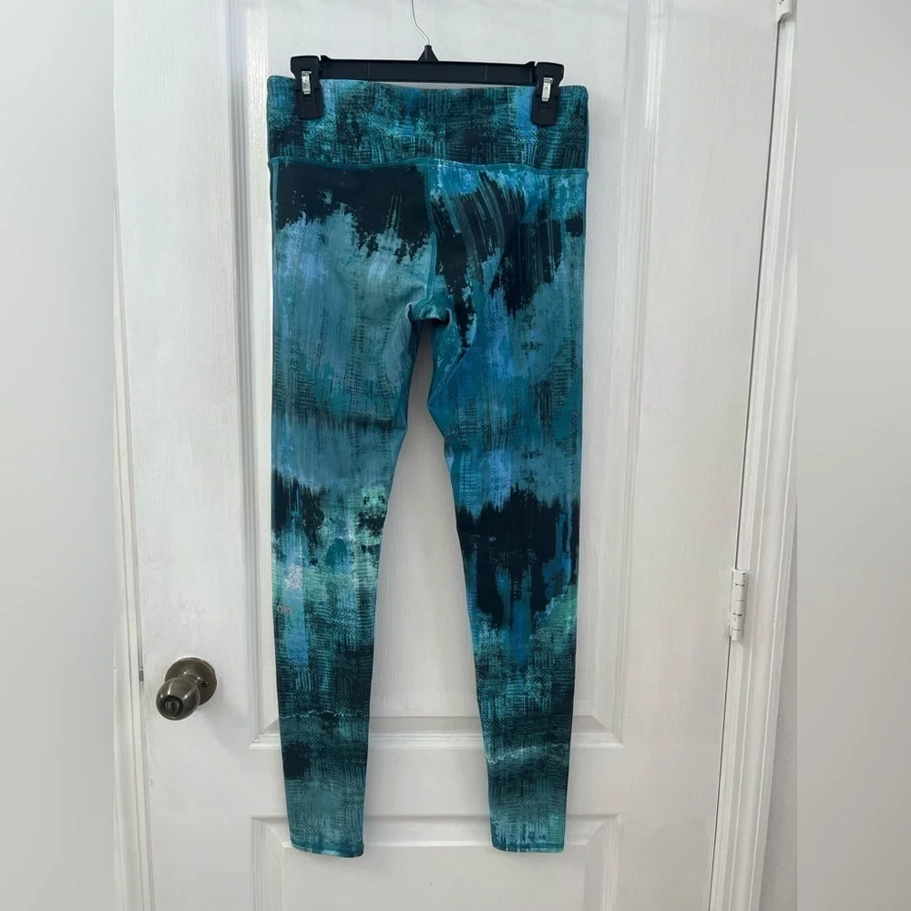 Alo Yoga Airbrush Leggings Deep Teal Desert (Size M)